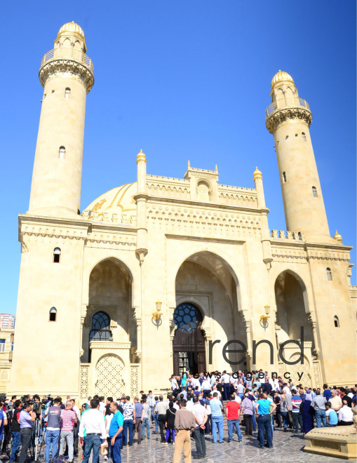 Eid prayer performed in all mosques in Azerbaijan on occasion of Ramadan holiday  Azerbaijan, Baku, June 15, 2018